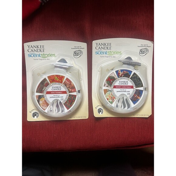 NEW Yankee Candle  GIVE THANKS/MERRY CHRISTMAS Scent Stories Holiday Bundle NOB - Picture 1 of 4